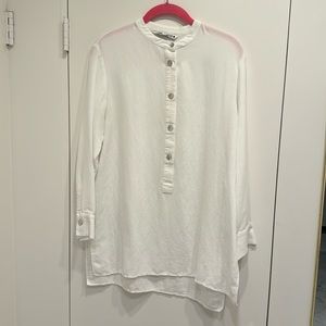 ZARA XS Tunic - White Linen